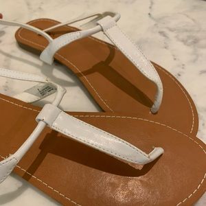 Merona White Thong Sandals